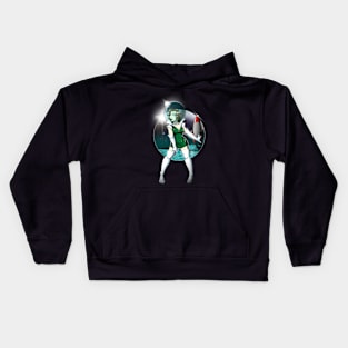 Retro Spacegirl Kids Hoodie